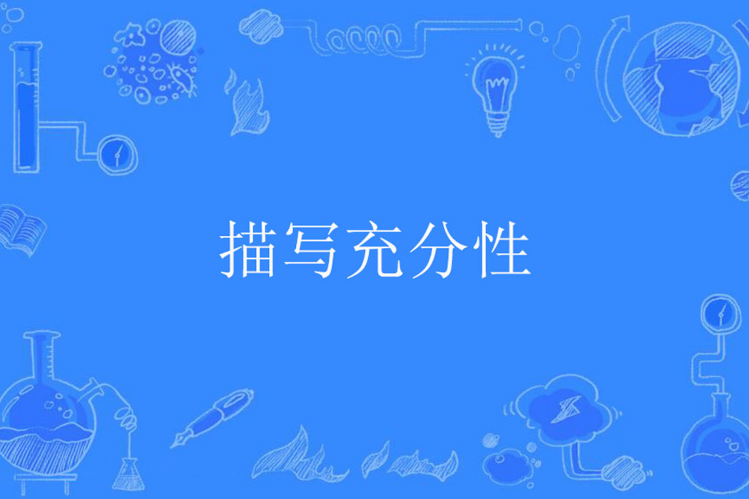 描寫充分性 描寫充分性