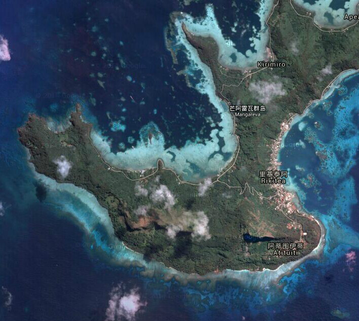 曼加雷瓦島Mangareva南部