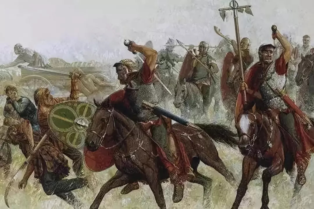 四處追殺日耳曼人的羅馬騎兵