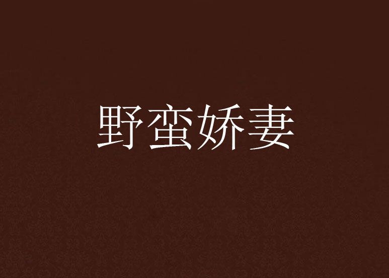 野蠻嬌妻 野蠻嬌妻