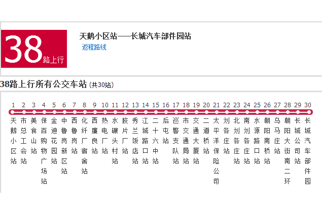 保定公交38路 保定公交38路