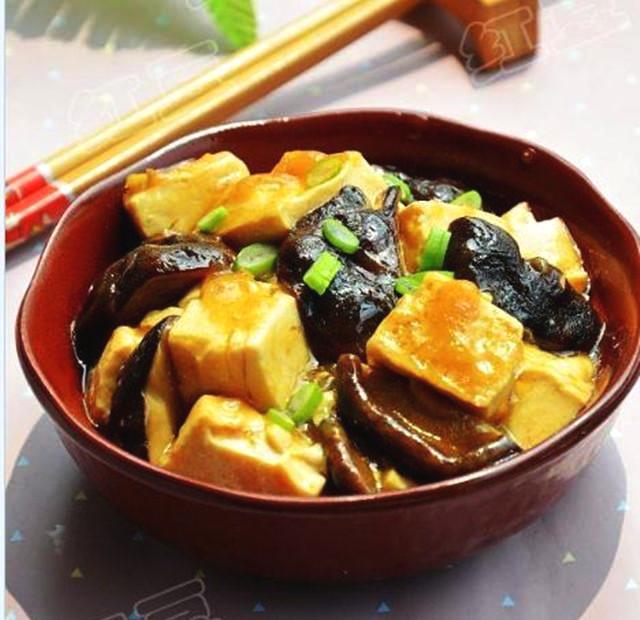 鮮香菇煮豆腐