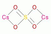硫酸銫結構式