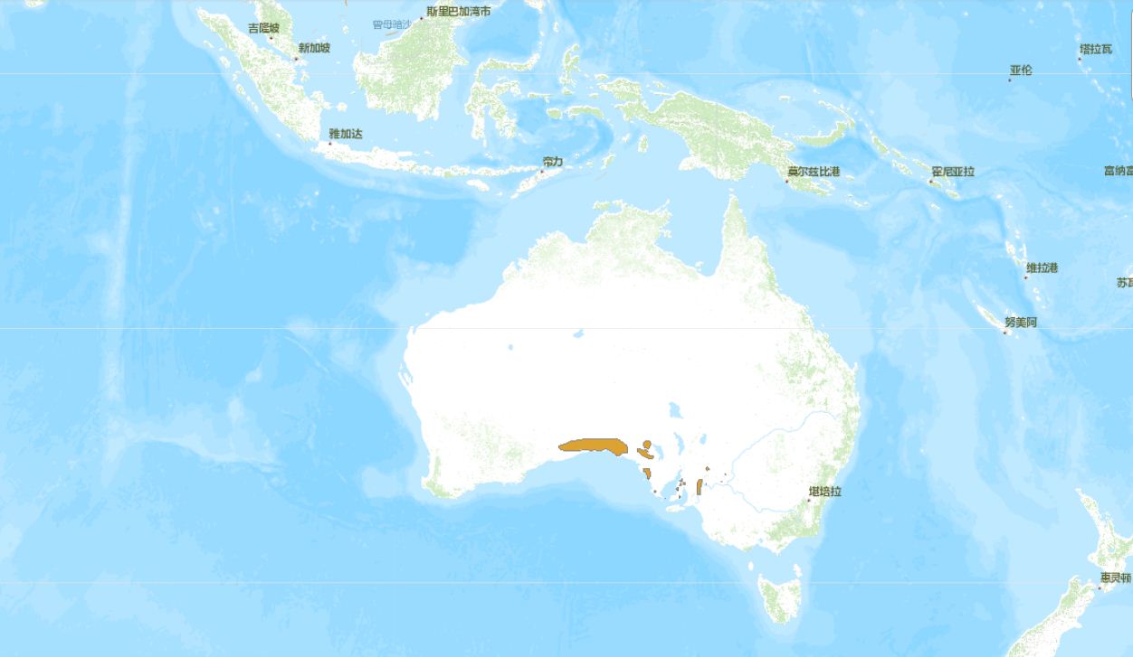 南澳毛吻袋熊分布圖