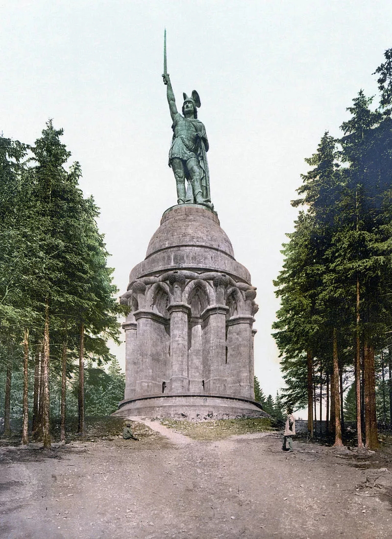 阿米尼烏斯的銅像 建造於德意志民族主義鼎盛的1900年