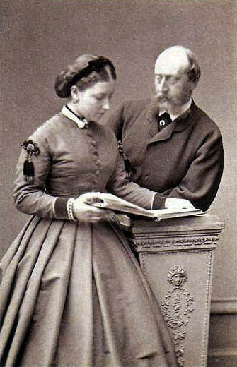 訂婚後的海倫娜公主和克里斯蒂安王子，1865年