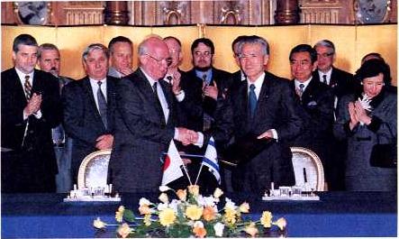 1994年會見以色列總理拉賓