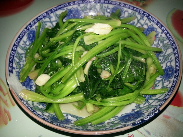豆油皮炒菠菜
