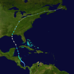 颶風奈特 路徑圖