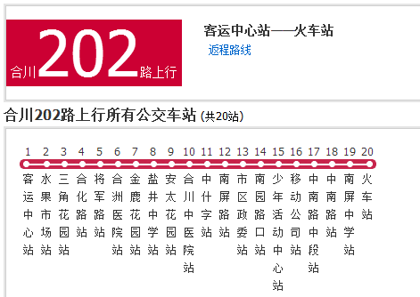 合川公交202路 合川公交202路