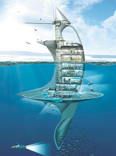 法建築師設計的海洋空間站