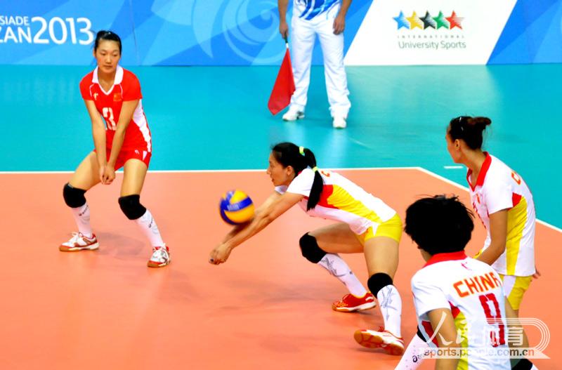 喀山大運會 中國女排3-1勝美國隊1