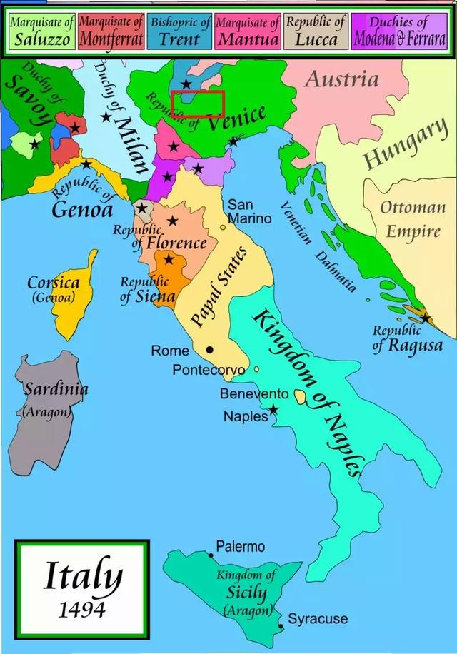 拉莫塔戰場就位於威尼斯陸上領地的邊緣