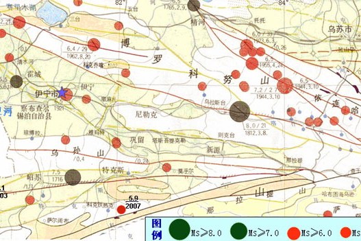 伊犁地震(9·21鞏留地震) 伊犁地震(9·21鞏留地震)