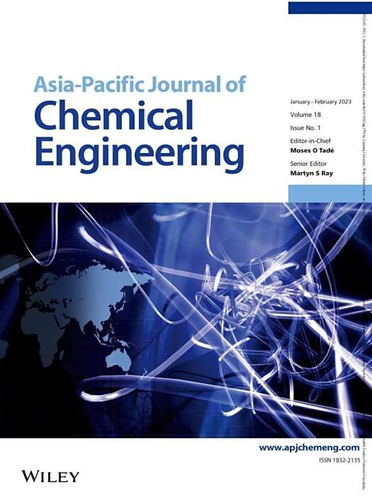Asia-Pacific Journal of Chemical Engineering Asia-Pacific Journal of Chemical Engineering