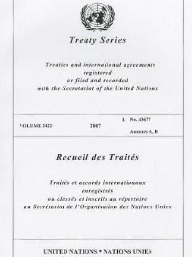 Treaty Series 2422 2007 I Treaty Series 2422 2007 I