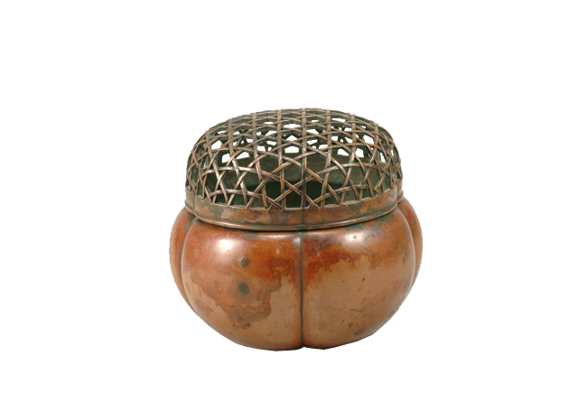 明瓜楞形銅手爐
