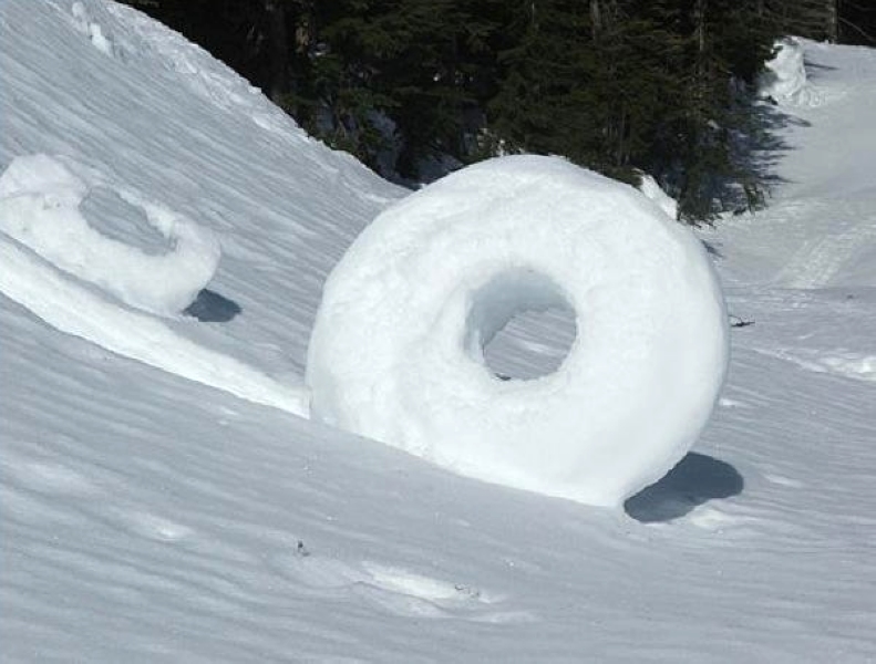 雪甜甜圈