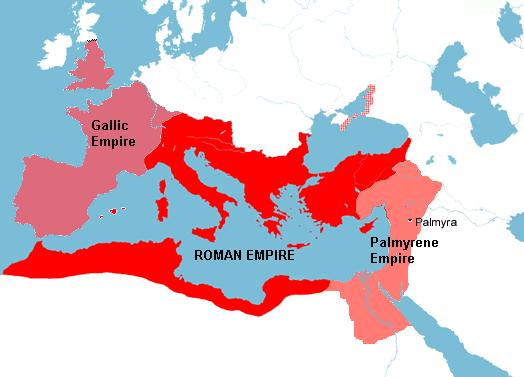 268年羅馬帝國疆域