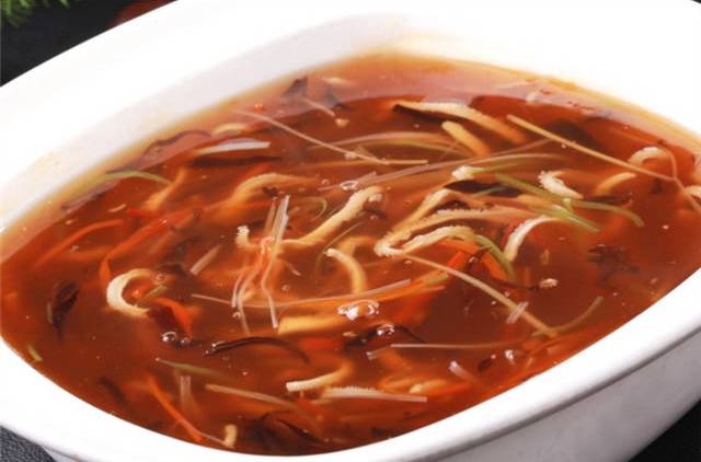酸辣肚絲湯