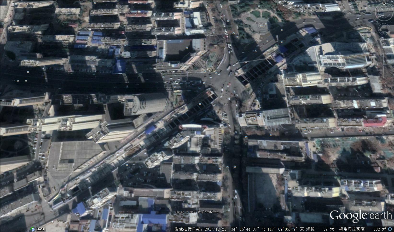 人民廣場站衛星地圖（2017.12.21）