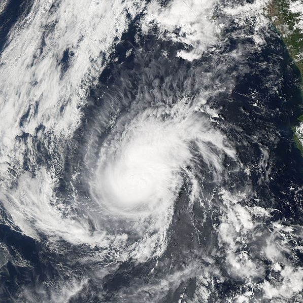 颶風保羅 衛星雲圖