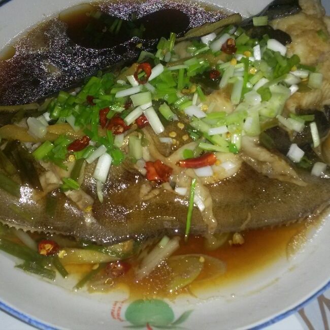 清蒸蝶魚 清蒸蝶魚
