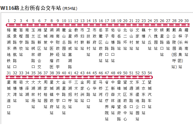 長沙公交W510路 長沙公交W510路