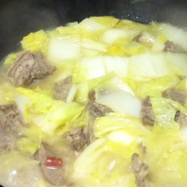 白菜燒羊肉 白菜燒羊肉