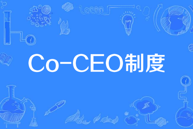 Co-CEO制度 Co-CEO制度