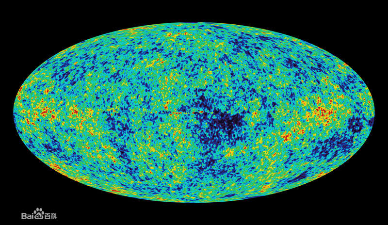 WMAP拍攝到大爆炸發生後宇宙微波背景的影像