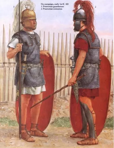 駐守在營地內的羅馬士兵