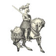 騎士(歐洲中世紀的社會階層受過訓練的騎兵)