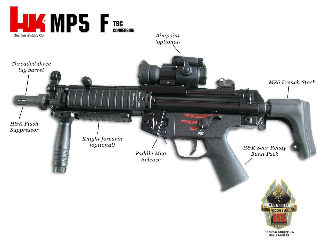 德國9毫米MP5A3衝鋒鎗