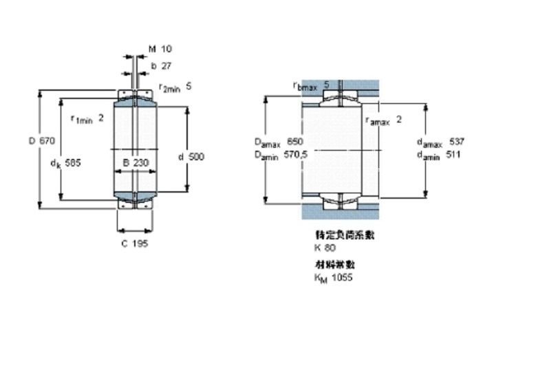 SKF GEC500FBAS軸承 SKF GEC500FBAS軸承
