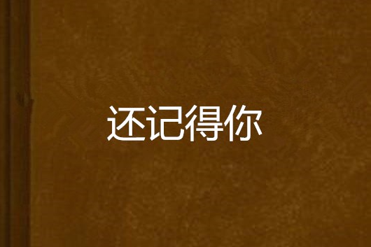 還記得你(小說) 還記得你(小說)