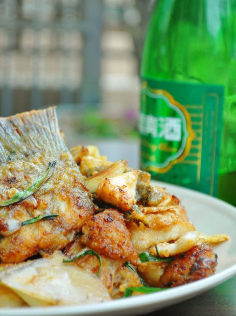 煎焗魚骨