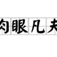 肉眼凡夫 肉眼凡夫
