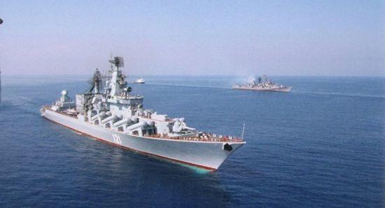 形單影隻的莫斯科號巡洋艦是黑海艦隊的支柱
