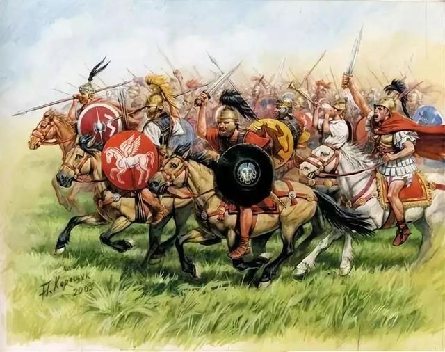 衝鋒中的羅馬共和國騎兵