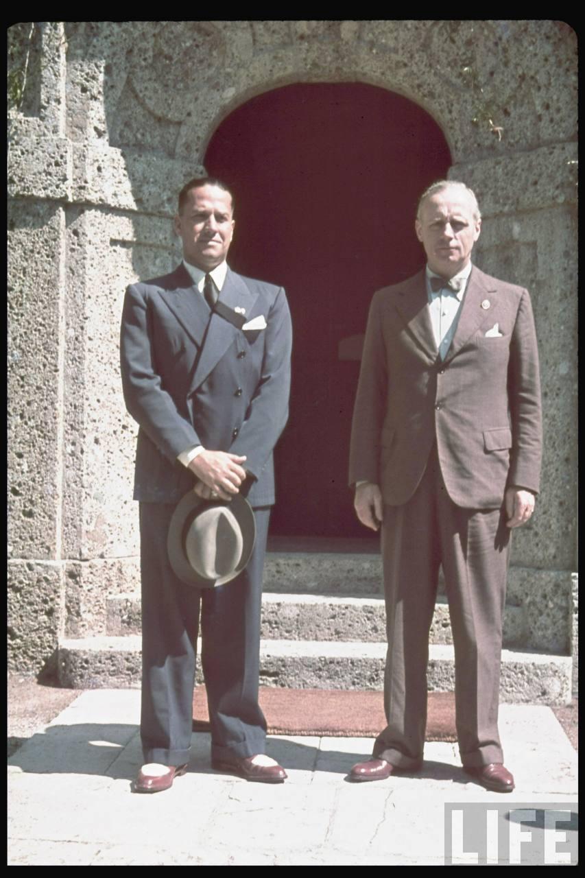 里賓特洛甫(右)與義大利外長齊亞諾