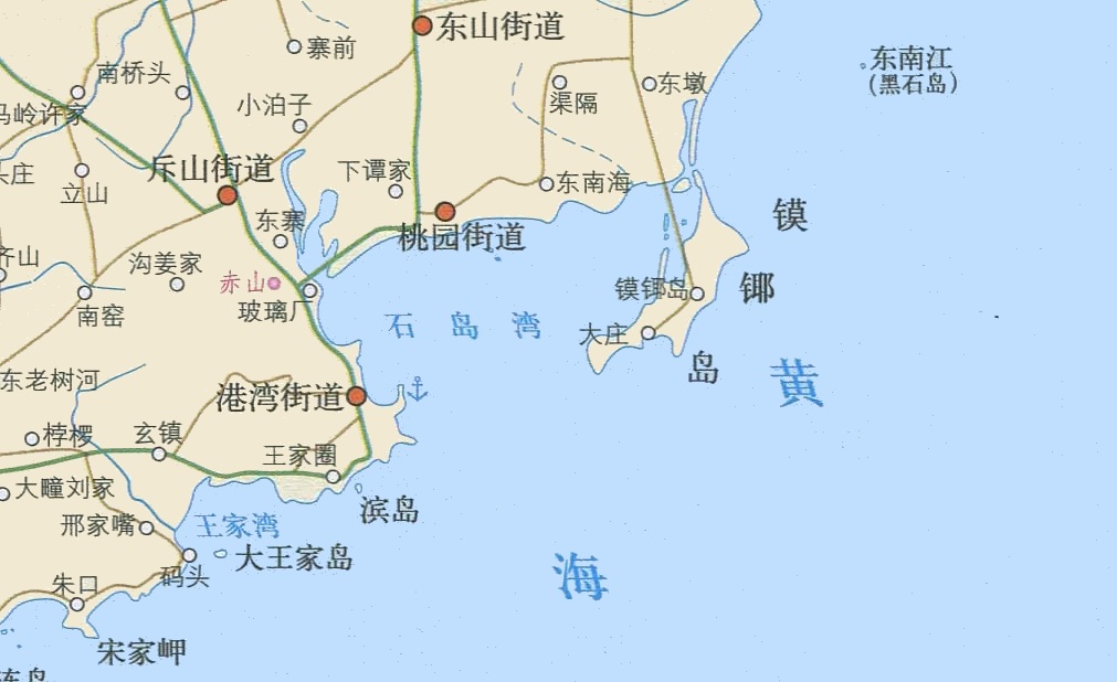 石島灣境域示意圖