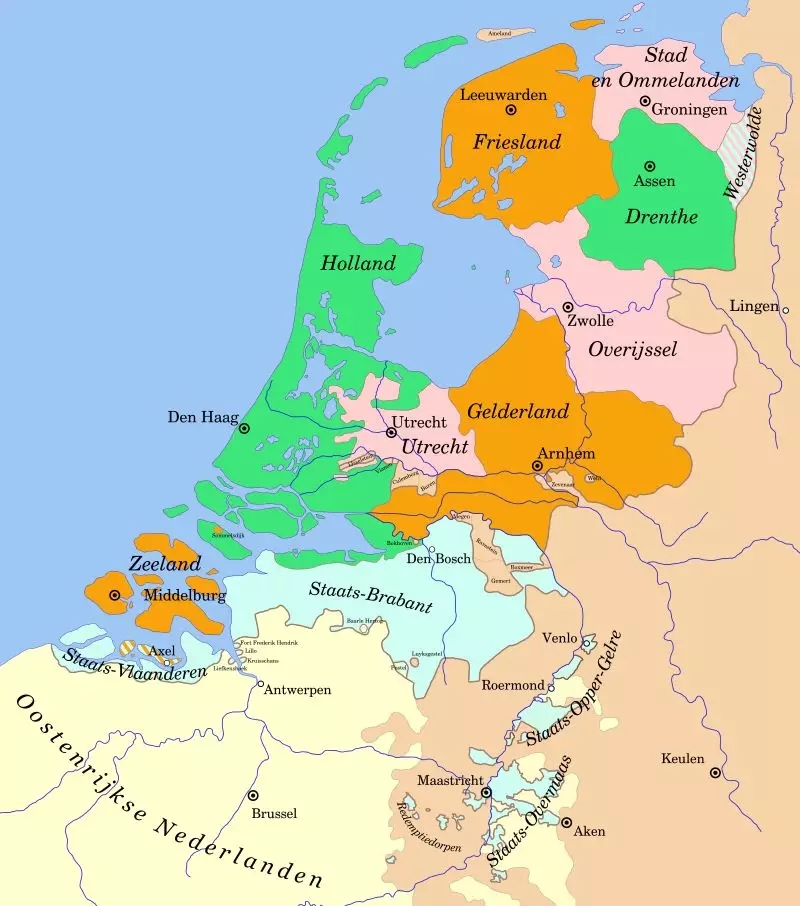 小小的荷蘭七省 是當時最具經濟活力的地方