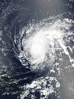 颶風丹尼 衛星雲圖
