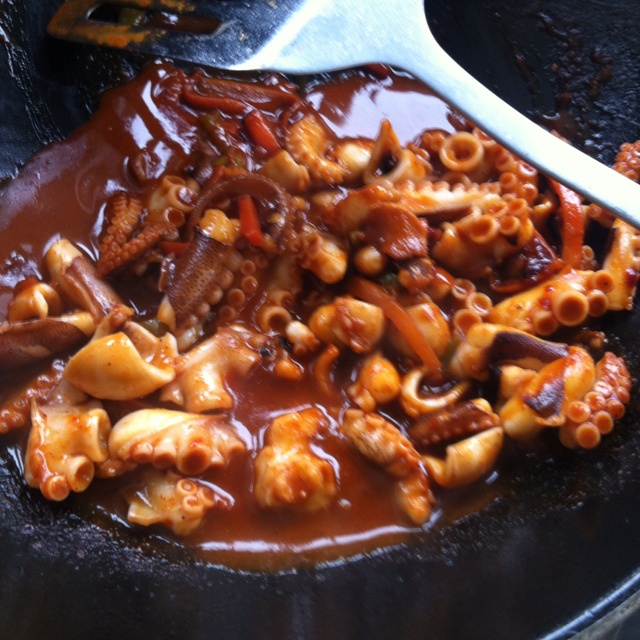韓式章魚拌飯