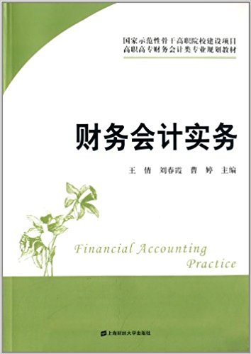 財務會計實務(2013年上海財經大學出版社出版書籍)