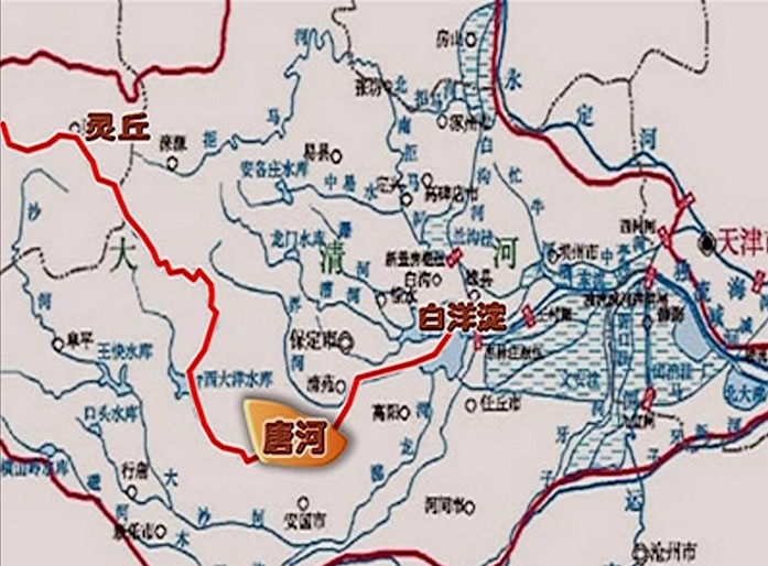 唐河水系圖