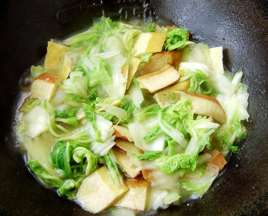 白菜燒豆腐乾