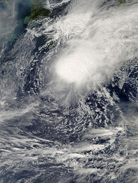 強熱帶風暴貝碧嘉 衛星雲圖