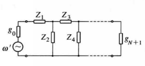 圖1（a）等衰減條件原理圖-低通原型濾波器